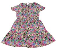 Farebné kvetované šaty Only