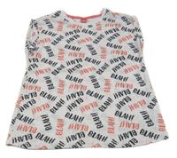 Bílé tričko s nápisy Y.F.K.