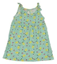 Svetlozelené bavlnené šaty s citrony Liegelind