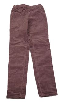 Fialovošedé manšestrové tregíny H&M