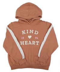 Staroružová mikina s nápisom a kapucňou H&M