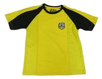 Žluto-černý funkční fotbalový dres s erbem zn. Soccer