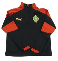 Čierno-červená športová mikina so znakom PUMA