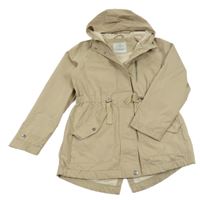 Béžová šusťáková jarní parka s kapucí George