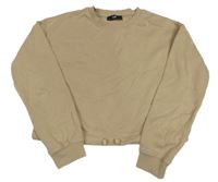 Béžová crop mikina C&A