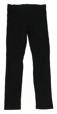 Černé žebrované legíny F&F