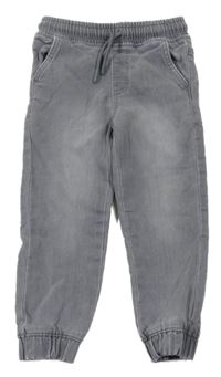 Šedé cuff jogger teplákové rifle Denim Co.