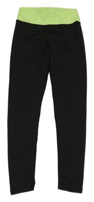 Čierno-svetlozelené športové legíny H&M