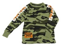 Khaki-army mikina s nápismi Chapter young