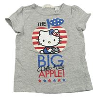 Sivé melírované tričko s Hello Kitty H&M