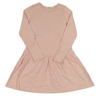 Ružové bavlnené šaty H&M