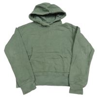 Khaki crop mikina s kapucňou C&A