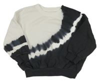 Bielo-čierna oversize mikina s batikováním George