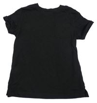 Čierne tričko s vreckom Primark