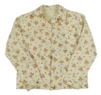 Béžová kvetovaná rifľová bunda George