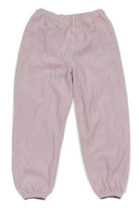 Svetloružové zamatové tepláky