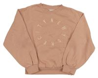 Staroružová mikina s nápisom H&M