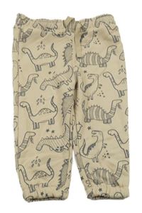 Béžové tepláky s dinosaurami Primark