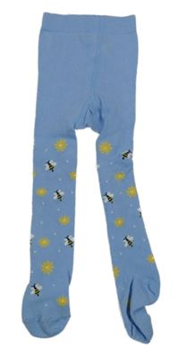 Svetlomodré pančuchy s včelami