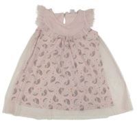 Ružové trblietavé tylové šaty s jednorožcami Kiki&Koko