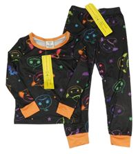 Nové - čierno-oranžové pyžama s dýněmi zn. Shein