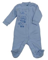 Světlemodrý overal s mývalem 