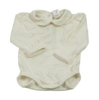 Bílé vzorované body s límečkem Topomini