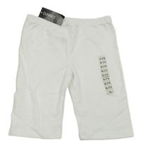 Nové - biele elastické kraťasy dunnes