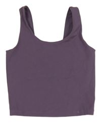 Fialový športový crop top H&M