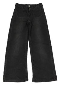 Černé široké rifle H&M