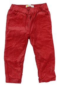 Červené menšestrové elastické nohavice Mini Boden
