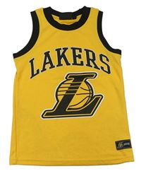 Žluto-černé sportovní tílko s nápisy - Lakers Primark