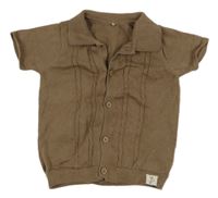 Hnedá vzorovaná prepínaci svetrová vesta George