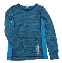 Čierno-modré melírované thermo tričko Topolino