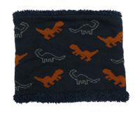 Tmavomodrý zateplený nákrčník s diny Topomini