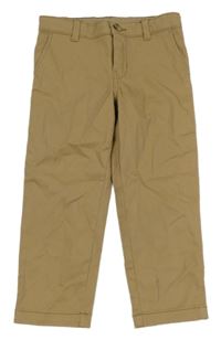 Okrové chino plátěné kalhoty H&M