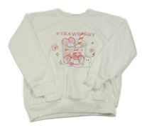 Biela mikina s kelímkem a králikom