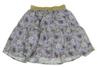 Lila kvetovaná šifónová sukňa Name it