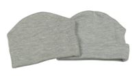 2set - 2x Šedá čepice 