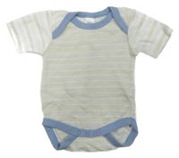 Bielo-modro-béžové pruhované body C&A