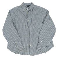 Modro-bílá kostkovaná košile H&M