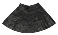 Čierna koženková sukňa H&M