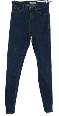 Dámské tmavomodré skinny rifle Topshop 