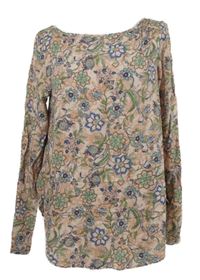 Dámská světlerůžová květovaná halenka S. Oliver 