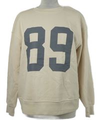 Dámska béžová oversized mikina s číslom Primark