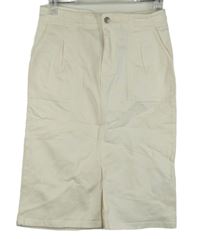 Dámska smotanová rifľová áčková sukňa Denim