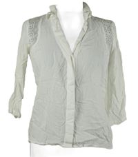 Dámská bílá halenka s krajkou Vero Moda 