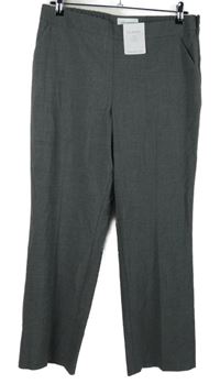 Nové - Dámské tmavošedé kalhoty M&S