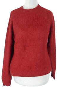 Dámsky červený chlpatý sveter Primark