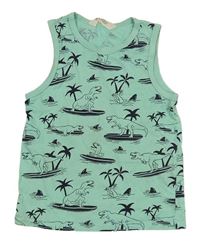 Belasé tielko s dinosaurami H&M